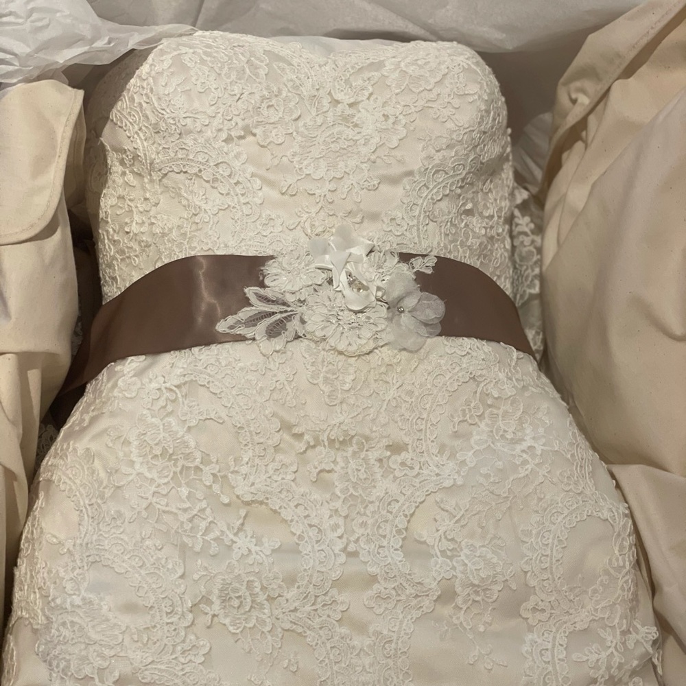 Size 12 all lace wedding gown